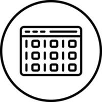 Binary Code Icon Design Illustration vector