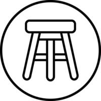 Bar Stool Icon Design Illustration vector