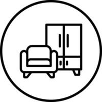 Home Furniture Icon Design Illustration vector