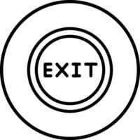 Exit Icon Design Illustration vector