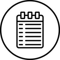 Notebook Icon Design Illustration vector