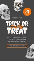 halloween instagram story for invitation template