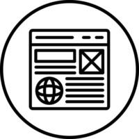Wireframe Icon Design Illustration vector