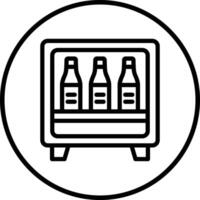 Minibar Icon Design Illustration vector