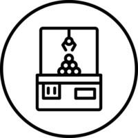Claw Machine Icon Design Illustration vector