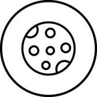 Full Moon Icon Design Illustration vector