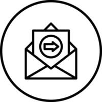 Send Mail Icon Design Illustration vector