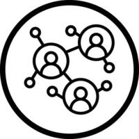 Business Network Icon Design Illustration vector