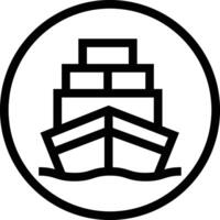 Loading Boat Icon Design Illustration vector