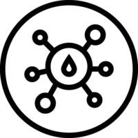 Oil Molecule Icon Design Illustration vector