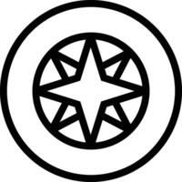 Compass Rose Icon Design Illustration vector
