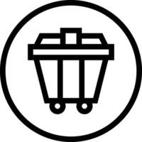 Dumpster Icon Design Illustration vector