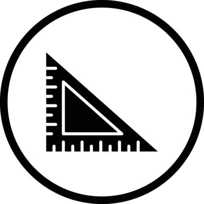 Set Square Icon Design Illustration