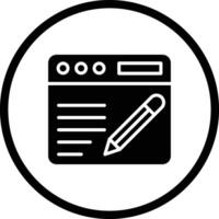 Blogging Icon Design Illustration vector