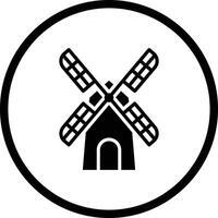Mill Icon Design Illustration vector