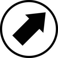 Diagonal arrow Icon Design Illustration vector