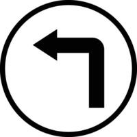 Turn left Icon Design Illustration vector
