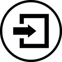 Log in Icon Design Illustration vector