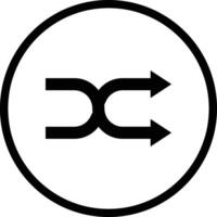 Shuffle Icon Design Illustration vector
