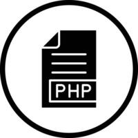 PHP Icon Design Illustration vector