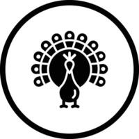 Peacock Icon Design Illustration vector