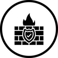 Firewall Icon Design Illustration vector