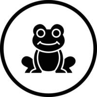 Frog Icon Design Illustration vector