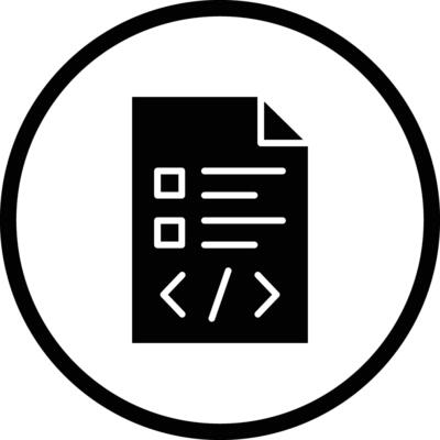 Script Icon Design Illustration