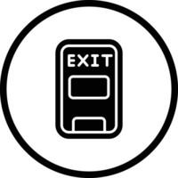 Emergency exit Icon Design Illustration vector