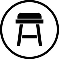 Stool Icon Design Illustration vector