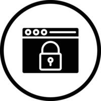 Data security Icon Design Illustration vector