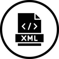Xml Icon Design Illustration vector