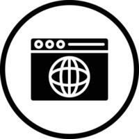 Web browser Icon Design Illustration vector
