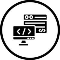 Backend Icon Design Illustration vector