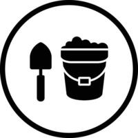 Sand bucket Icon Design Illustration vector