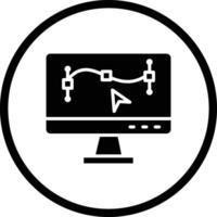 Monitor Icon Design Illustration vector