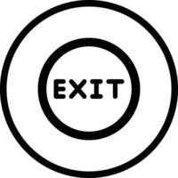 Exit Icon Design Illustration vector