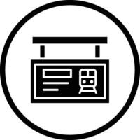 Train schedule Icon Design Illustration vector