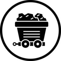 Mining cart Icon Design Illustration vector