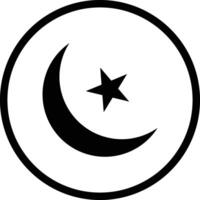 Crescent moon Icon Design Illustration vector