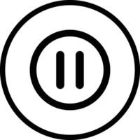 Pause button Icon Design Illustration vector