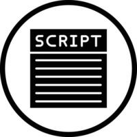 Script Icon Design Illustration vector