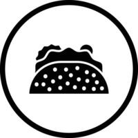 Taco Icon Design Illustration vector