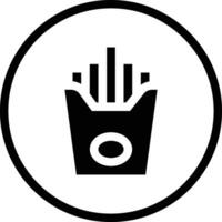 French Fries Icon Design Illustration vector