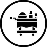 Food trolley Icon Design Illustration vector