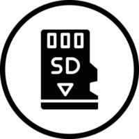 Memory card Icon Design Illustration vector