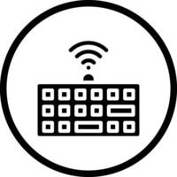 Wireless keyboard Icon Design Illustration vector