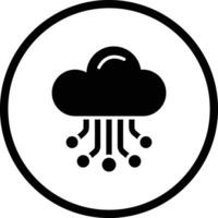 Cloud Hosting Icon Design Illustration vector