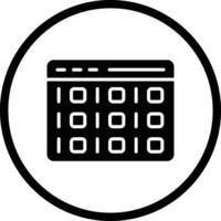 Binary Code Icon Design Illustration vector