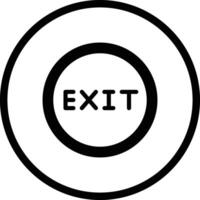Exit Icon Design Illustration vector